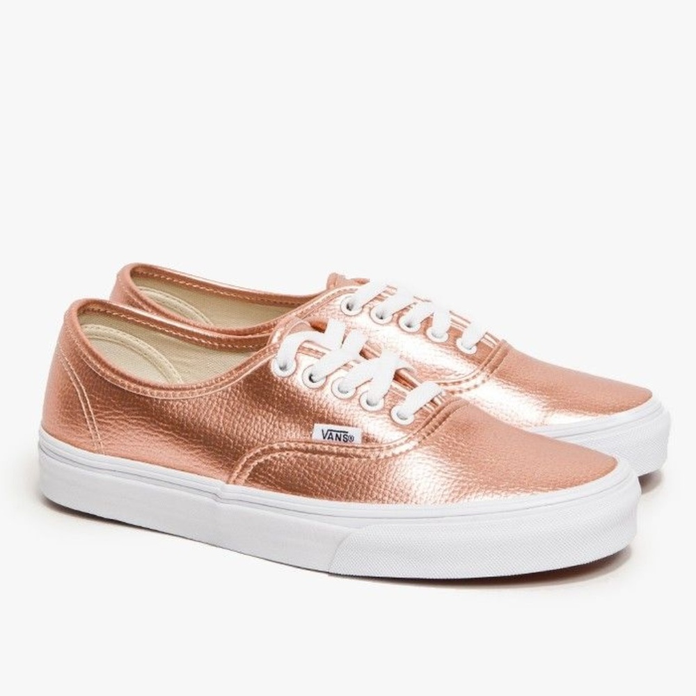 Rose Gold Vans Authentics / Size: 4.5M 6W